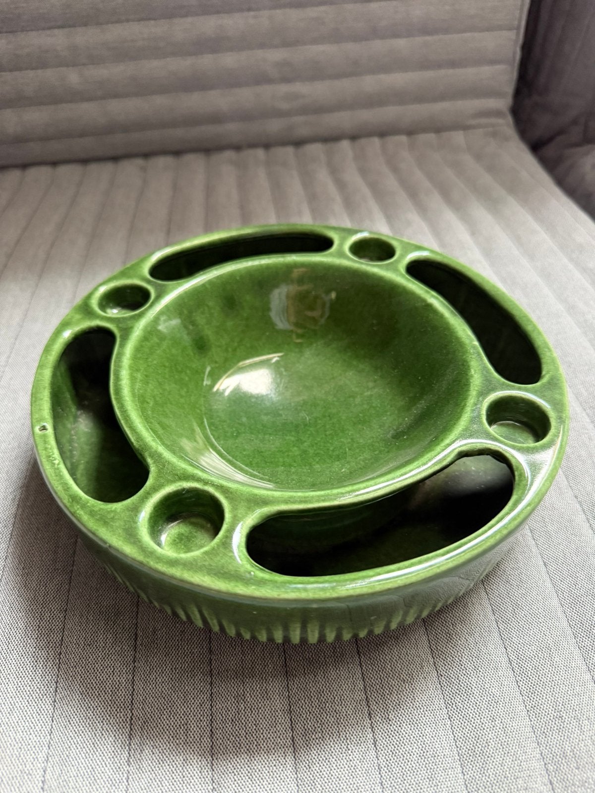 Vintage Jasba bloemensteker kandelaar schaal, Antiek en Kunst, Ophalen