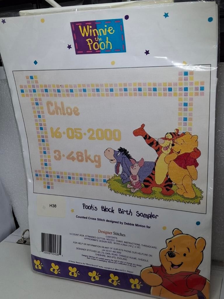 Winnie de Poeh geboorte borduurpakket, Ophalen of Verzenden, Nieuw, Borduurpakket