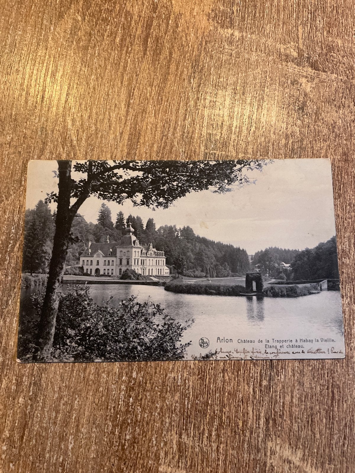 Oude postkaart Arlon, Château de la Trapperie à Habay, Ophalen of Verzenden, Gelopen, Luxemburg