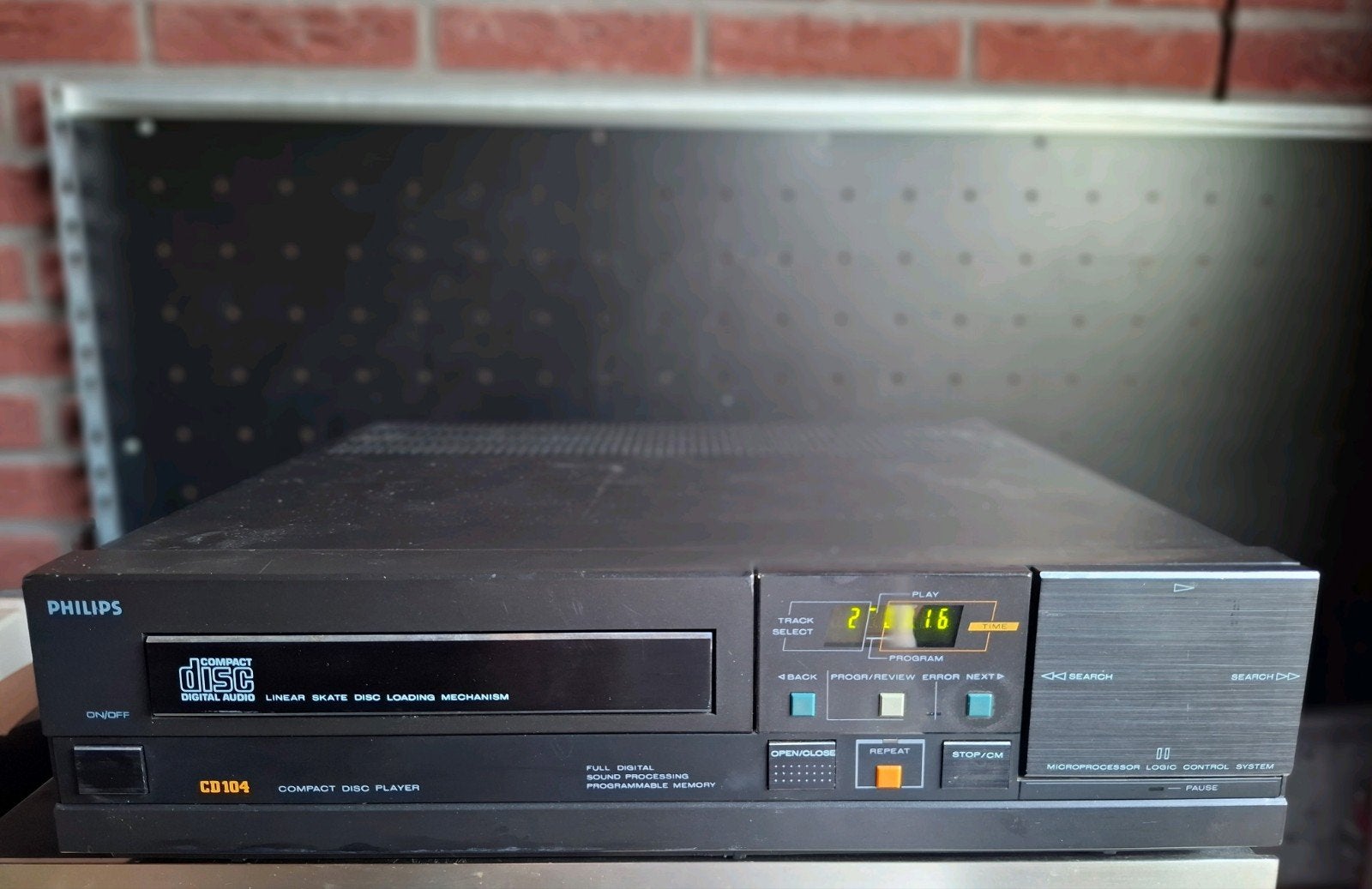 Philips CD104 compact disc player 7KG (stoeptegel), Ophalen, Gebruikt, Philips