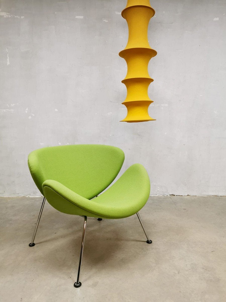 2x Artifort Orange slice - groen, Overige kleuren, Modern Design, Ophalen of Verzenden, Zo goed als nieuw