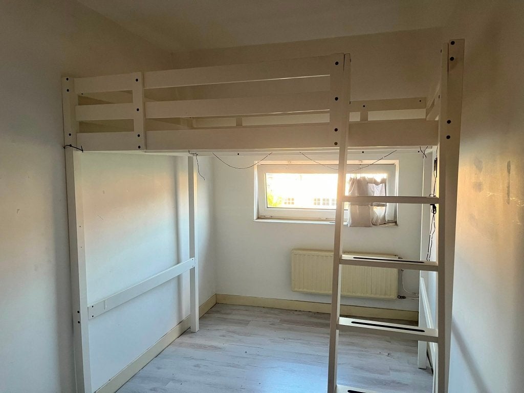 Hoogslaper Wit, Ophalen, Gebruikt, Hoogslaper, 140 cm