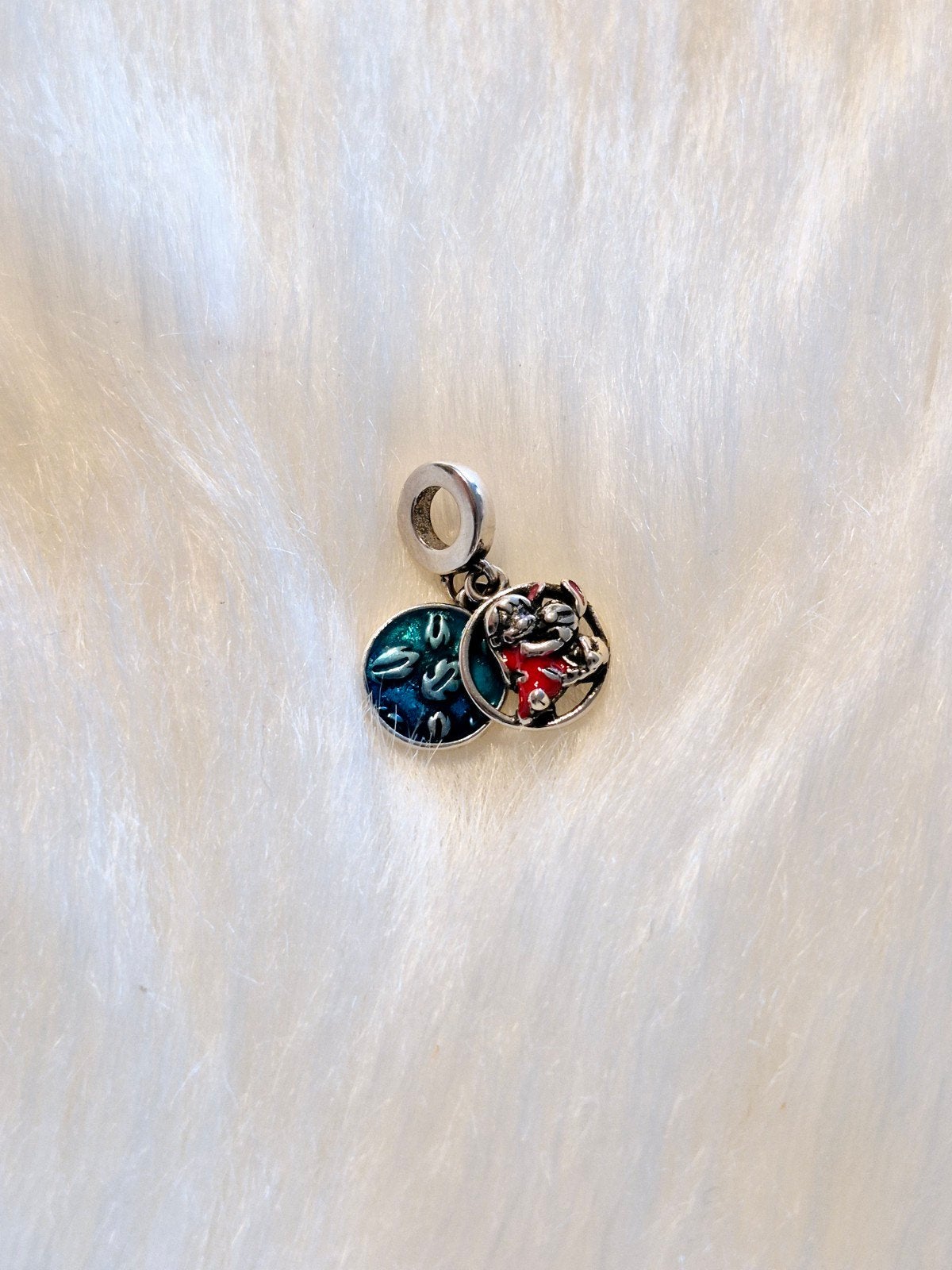 Disney Pandora Lilo & Stitch 925 Zilveren Bedel, Pandora, Ophalen of Verzenden, Zo goed als nieuw, 1 bedel