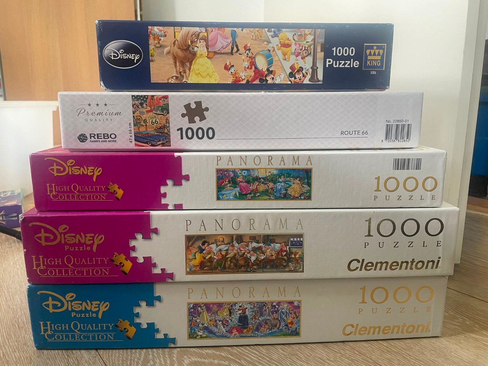 Disney puzzels, Hobby en Vrije tijd, Denksport en Puzzels, Ophalen, 500 t/m 1500 stukjes, Zo goed als nieuw, Legpuzzel