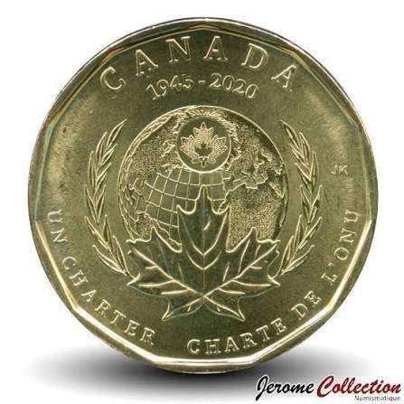 Canada - 1 Dollar 2020 - United Nations - Circulated, Verzenden, Noord-Amerika, Losse munt