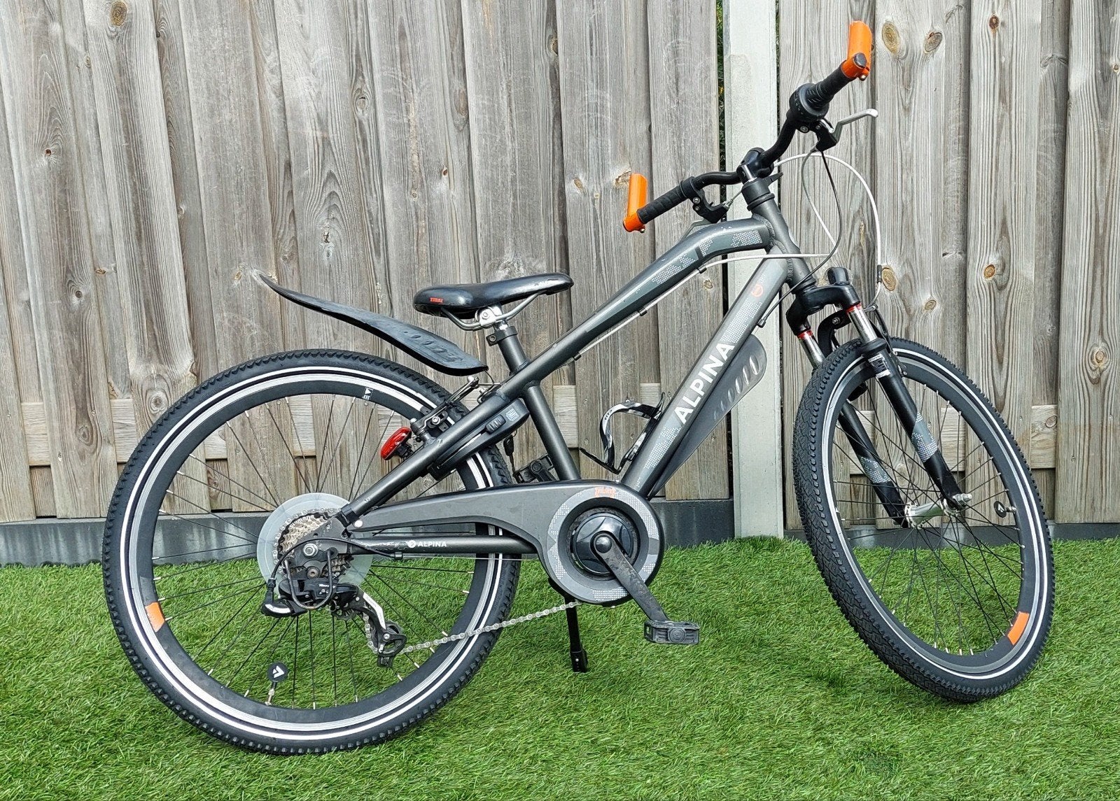 Alpina Trial - 7V -  Mat zwart - 24 inch, Fietsen en Brommers, Ophalen, Terugtraprem, 24 inch, Versnellingen