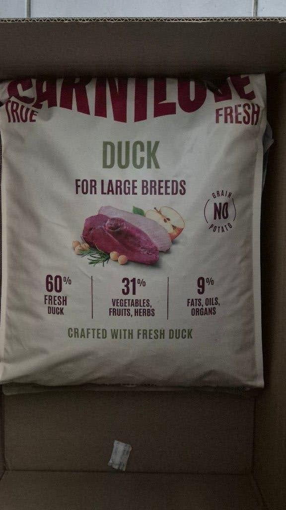 Hondenbrokken Carnilove true fresh duck eend large breed, Ophalen, Hond