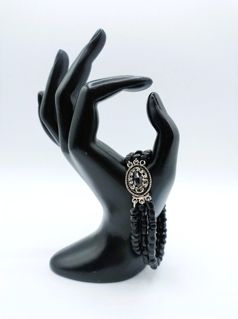 Gitten armband met zilveren slot, 19,5 cm, Info@zilverwebsite.nl, Verzenden, Zo goed als nieuw, Zilverwebsite.nl