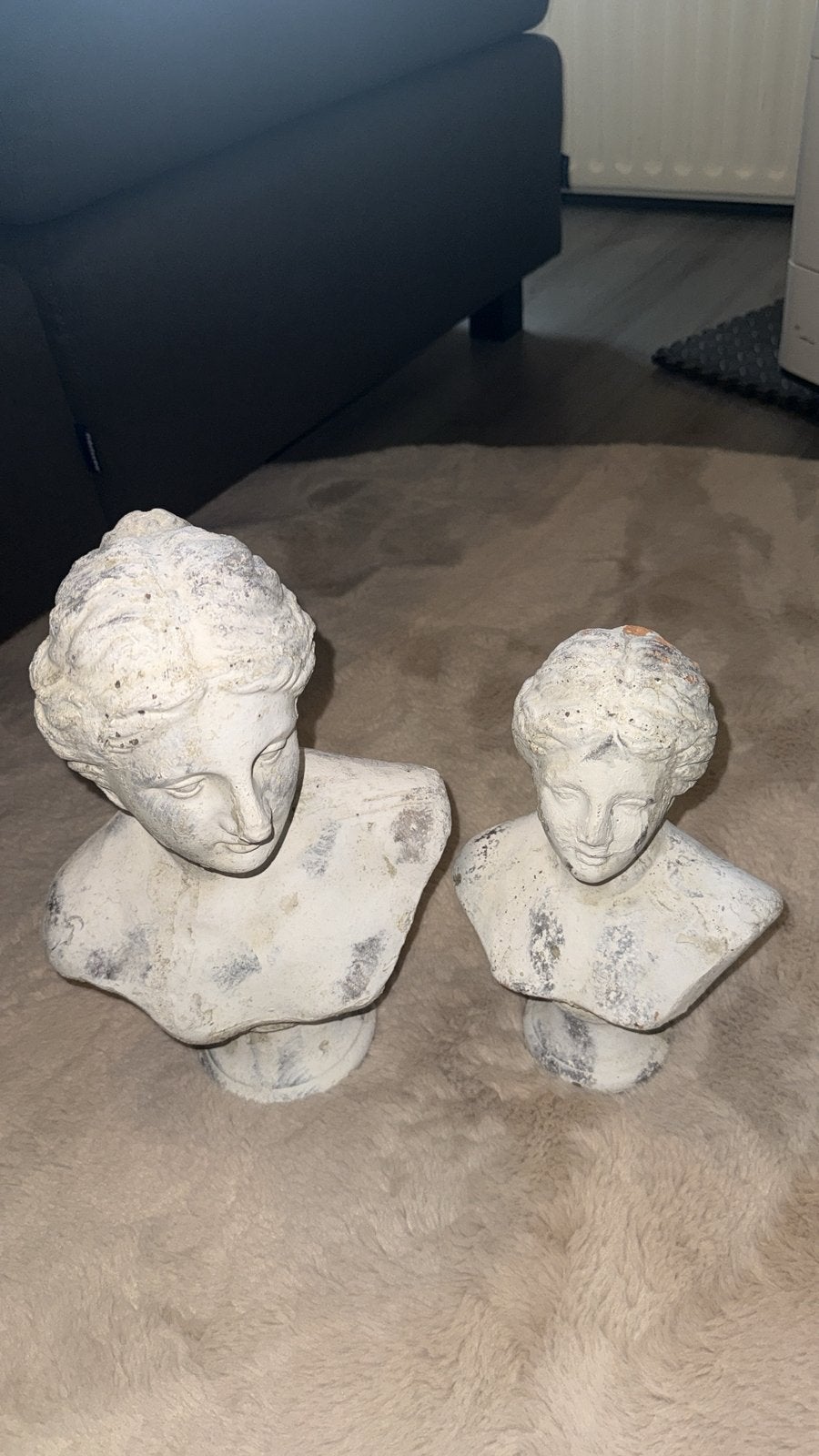 Set van 2 klassieke damesbustes – brocante decoratie, Ophalen, Zo goed als nieuw