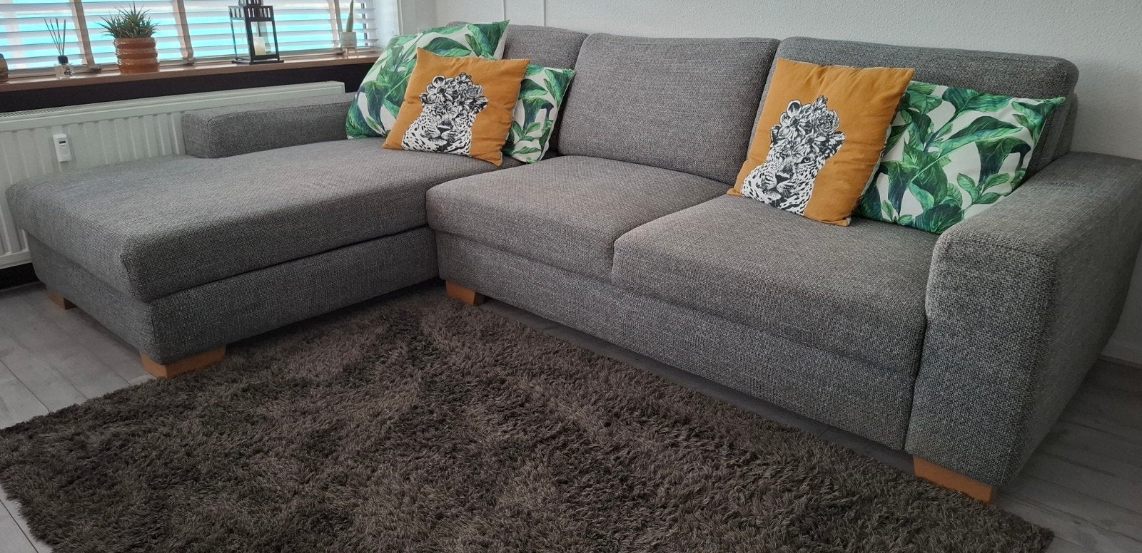 Mooie Ikea Bank model Sörvallen met chaise longue, Ophalen, Stof, Ikea