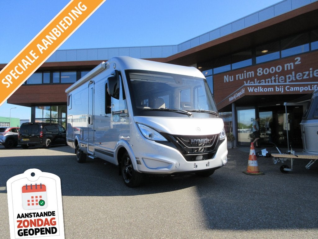 Hymer B-MC I 680 SLC dubbele bodem, Caravans en Kamperen, Ringverwarming, Raamblindering, Diesel, Hymer