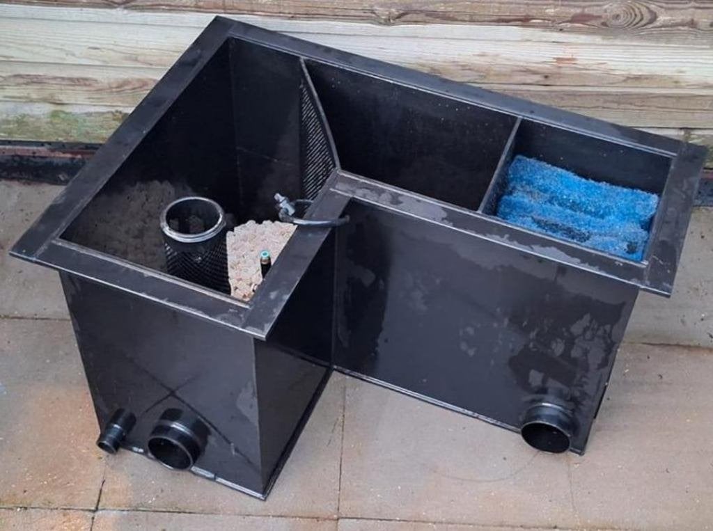 vijver  filter hdpe hoekmodel, Ophalen, Gebruikt, Vijverfilter