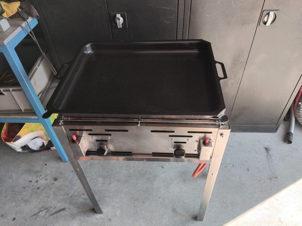 hendi bbq met braadpan, Tuin en Terras, Ophalen, Zo goed als nieuw, Hendi