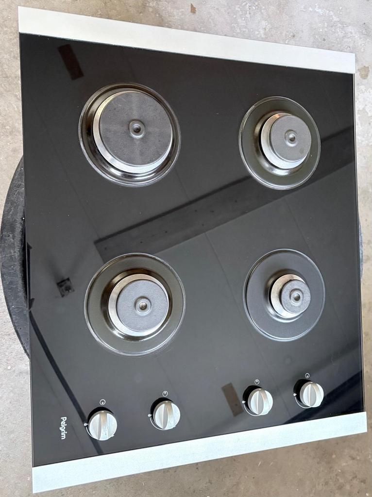 Pelgrim Gaskookplaat GKB255ALUANL/P1 - 4 Kookzones, Ophalen, Gebruikt, 4 kookzones, Inbouw