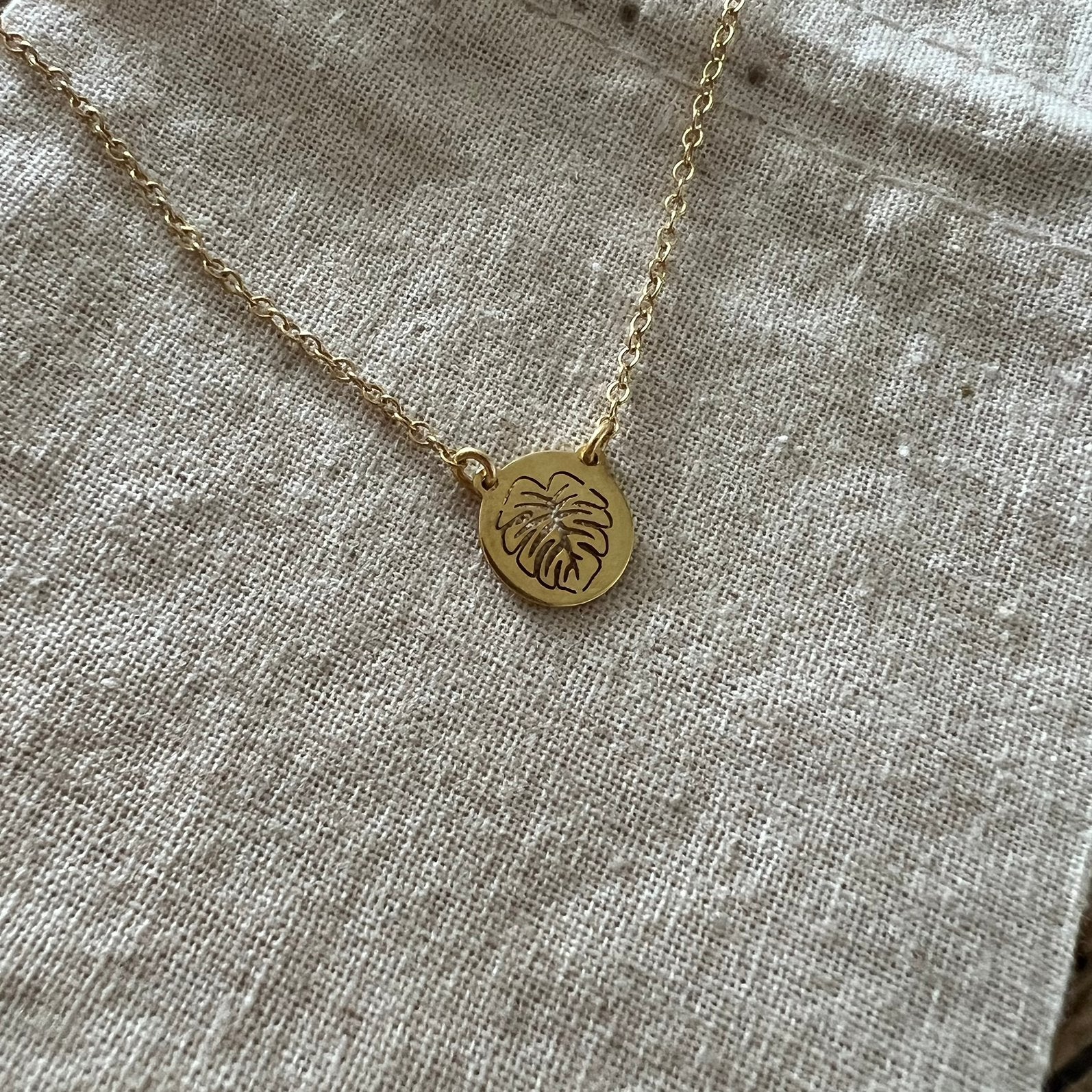 Sissy Boy zilveren goud vergulde “plant” ketting 45cm, Verzenden, Zo goed als nieuw, Goud, Zilver