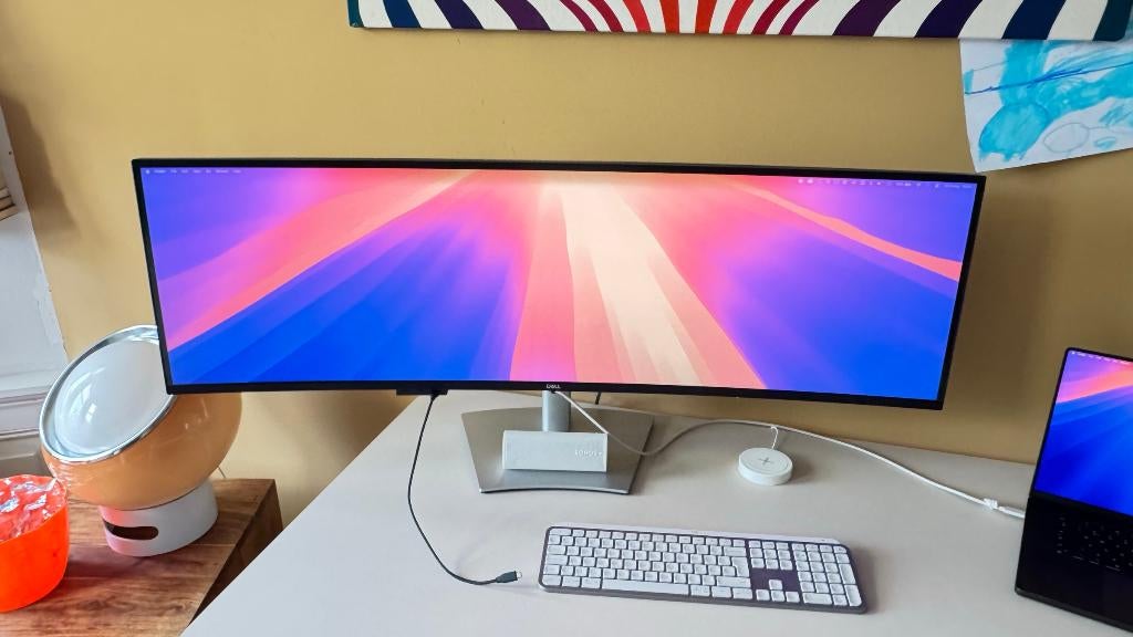 Dell UltraSharp U4924DW 49" 5K2K Curved IPS Black USB-C, Ophalen, IPS, Ultrawide, Zo goed als nieuw