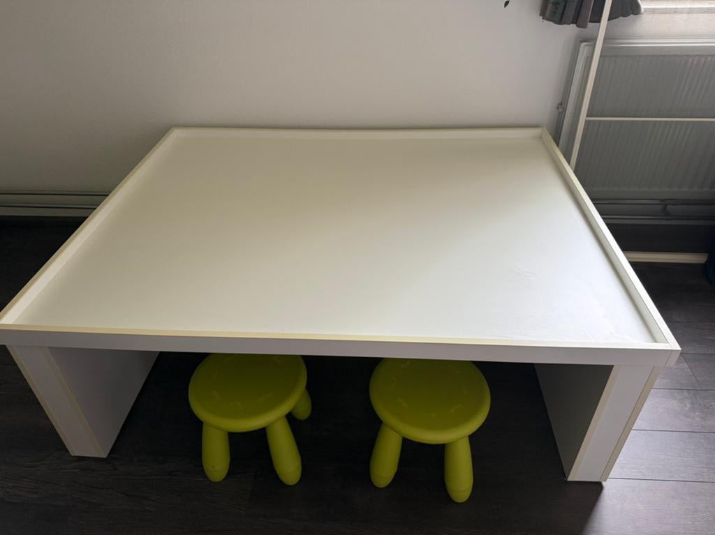 legotafel 150x120x52 met 2 krukjes, Kinderen en Baby's, Ophalen, Gebruikt