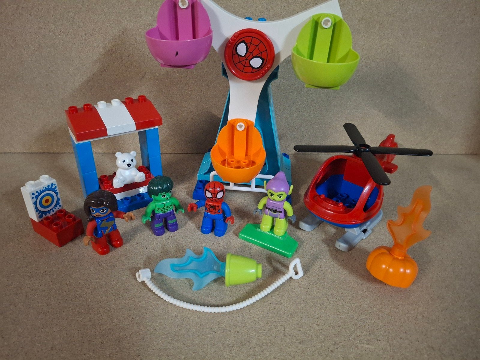 Duplo marvel spider_man en vrienden kermisavontuur, Kinderen en Baby's, Speelgoed | Duplo en Lego, Ophalen of Verzenden, Zo goed als nieuw