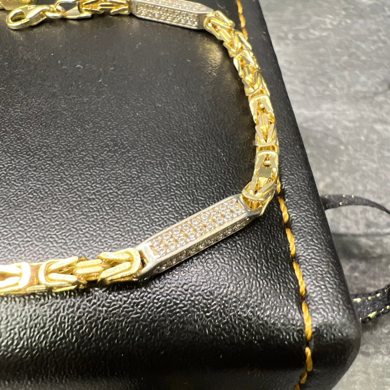 14k gouden armband koningsschakel nieuw, Ophalen of Verzenden, Nieuw, Goud