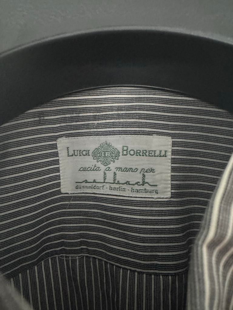 Luigi Borrelli Handgemaakt Shirt - Maat 42 (valt als XL), Kleding | Heren, Overhemden, Ophalen of Verzenden, Zo goed als nieuw