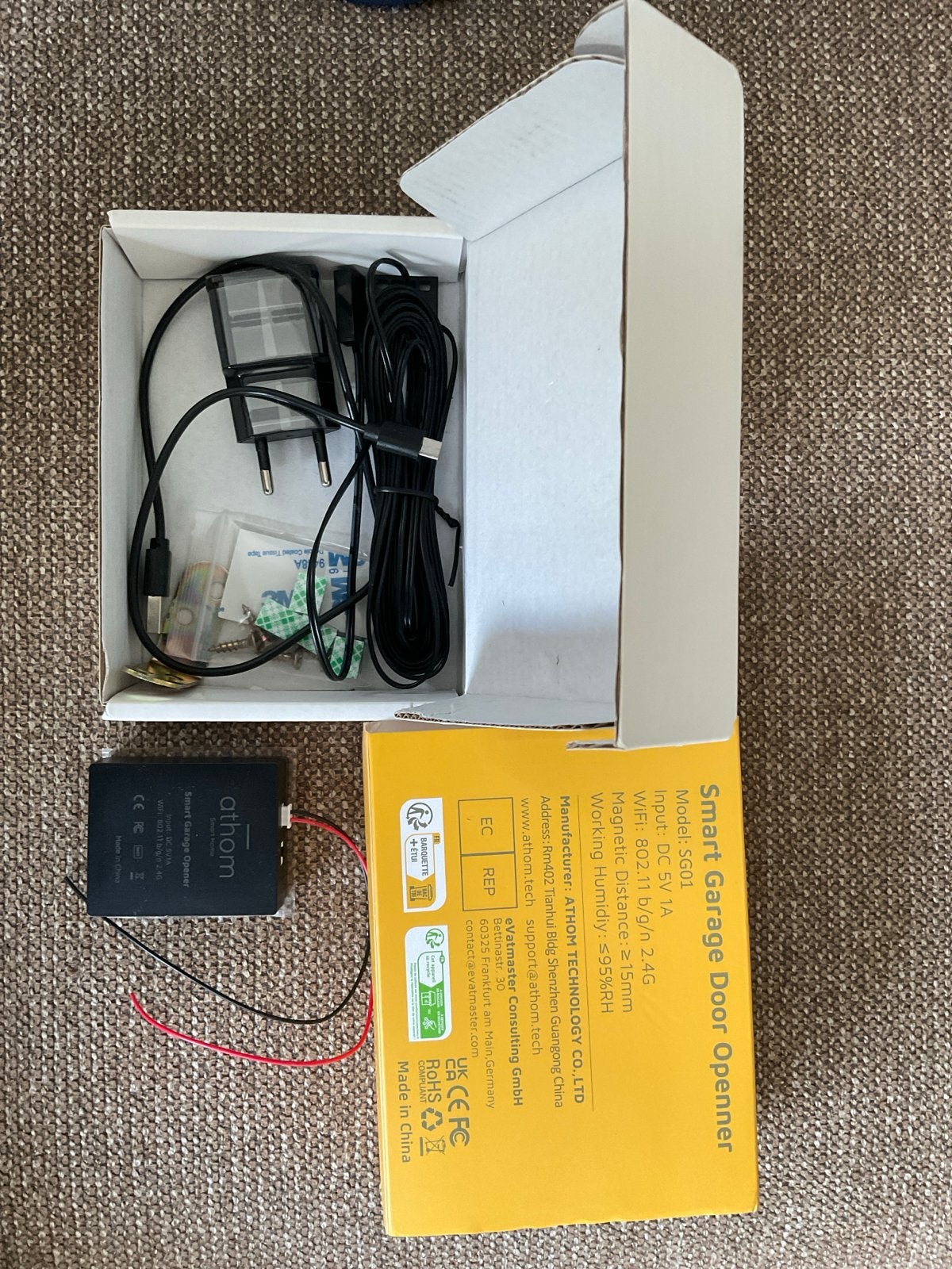 Smart Garage Door Opener - Athom SG01, Nieuw, Ophalen of Verzenden, Compleet systeem, Overige soorten