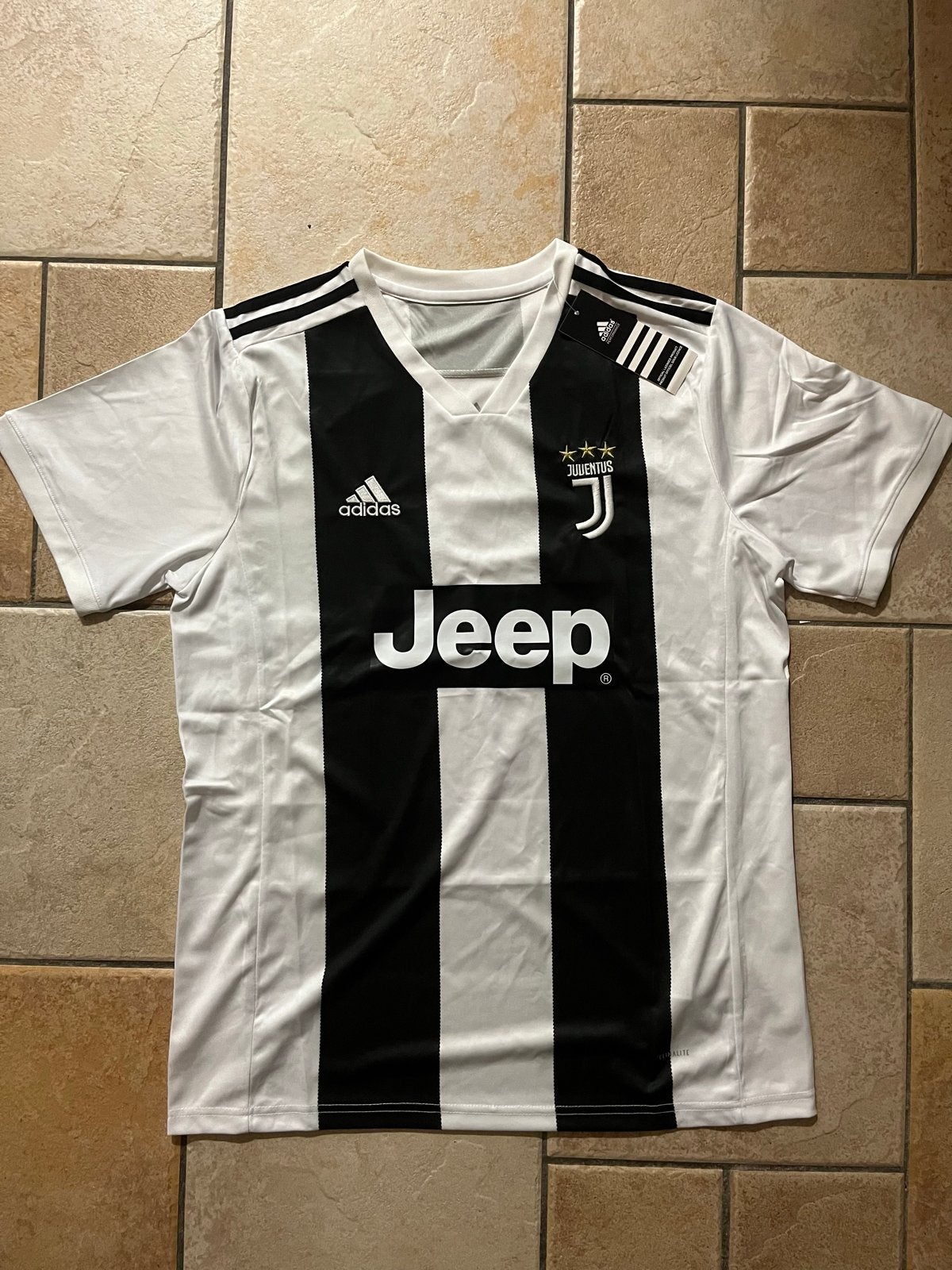 Ronaldo Juventus Thuisshirt Maat L, Kleding | Heren, Maat 52/54 (L), Verzenden, Wit, Zo goed als nieuw