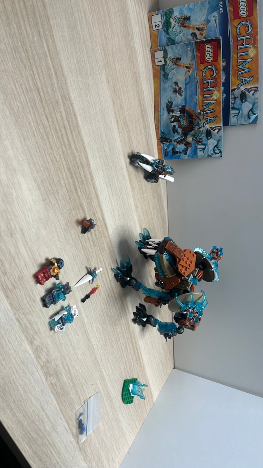 Lego Chima 70143 Sir Fangar’s Saber Tooth Walker, Gebruikt, Overige thema's, Lego, Ophalen of Verzenden
