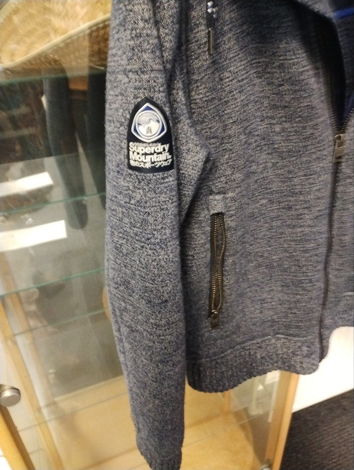 Superdry Mountain Teddy Gevoerd Vest Maat XL, Maat 56/58 (XL), Ophalen of Verzenden, Zo goed als nieuw, Grijs
