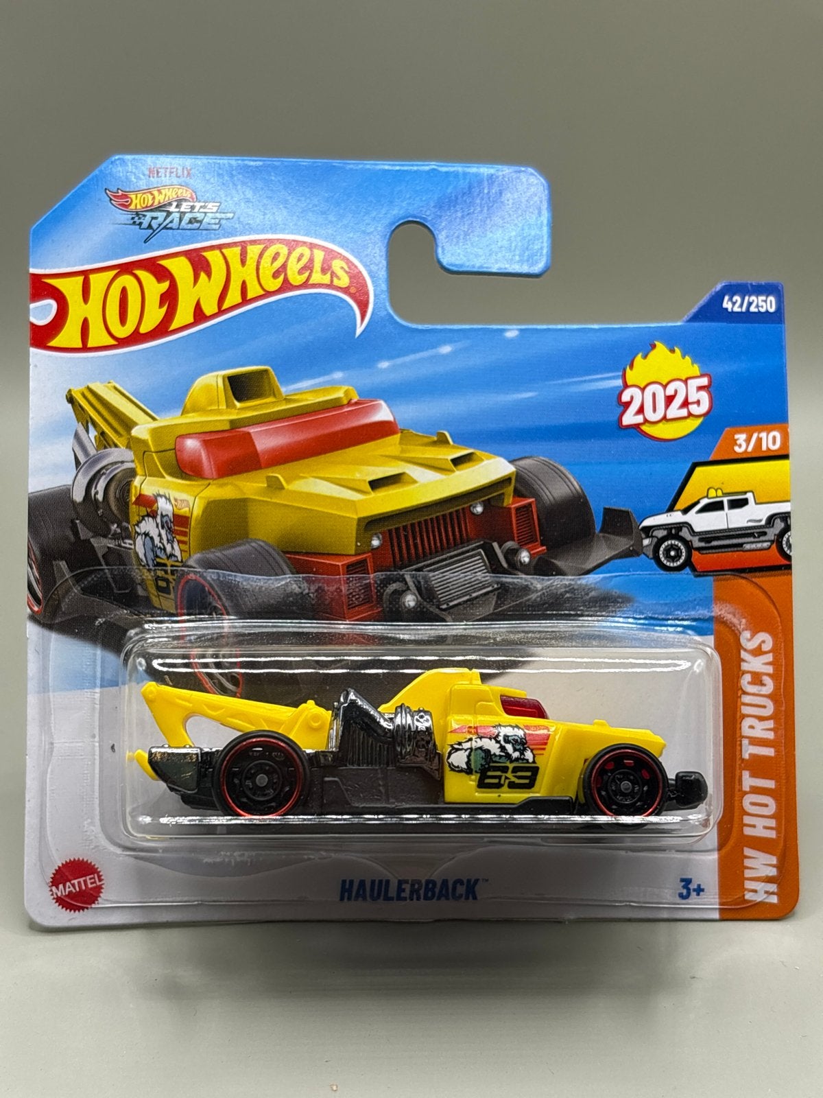 Hot Wheels 2025 Haulerback HW Hot Trucks 42/250, Auto, Nieuw, Ophalen of Verzenden, Mattel