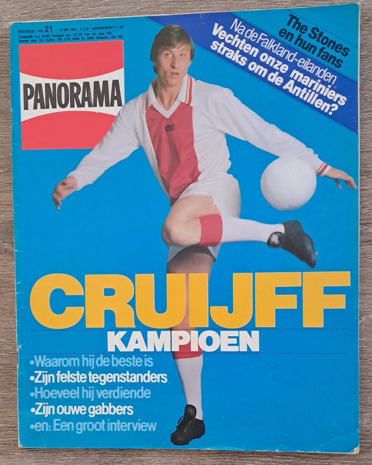 Panorama magazine - Cruijff Kampioen (1982), Verzamelen, Sportartikelen en Voetbal, Ophalen of Verzenden, Ajax
