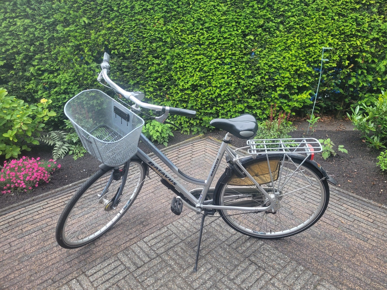 Batavus Staccato Damesfiets met Mand en Bagagedrager, Fietsen en Brommers, Fietsen | Dames | Damesfietsen, Ophalen, Velgrem, Versnellingen
