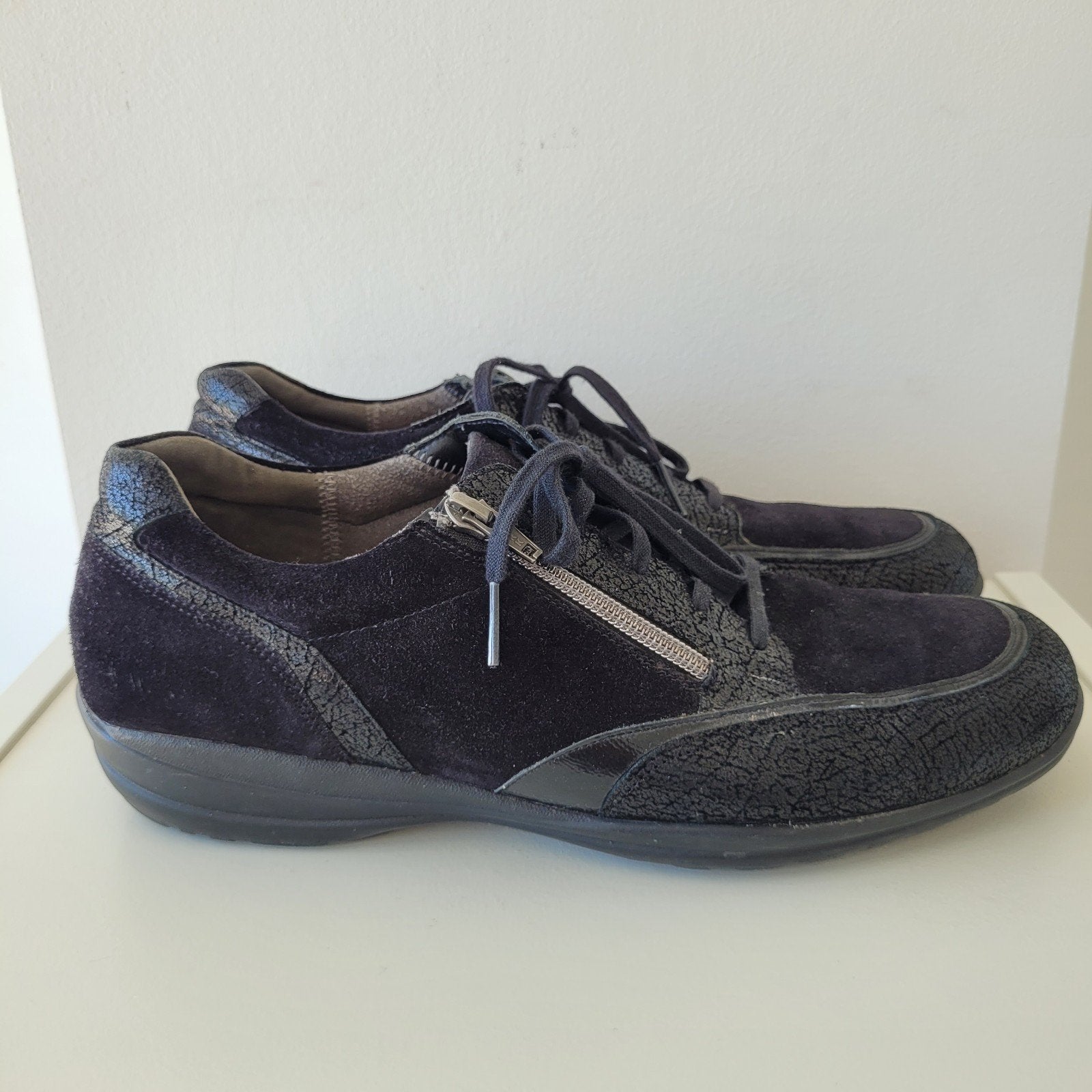 Durea veterschoenen sneakers dames maat 43 zwart corduroy, Durea, Zwart, Ophalen of Verzenden, Sneakers of Gympen