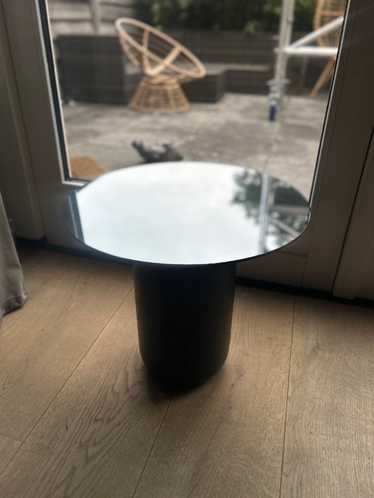 Zwarte bijzettafel Karwei, Ophalen, Minder dan 45 cm, Minder dan 55 cm, Gebruikt