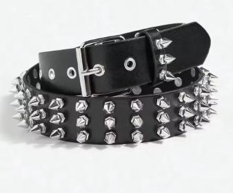 Luxe punk / gothic riem met spikes Y2k stijl