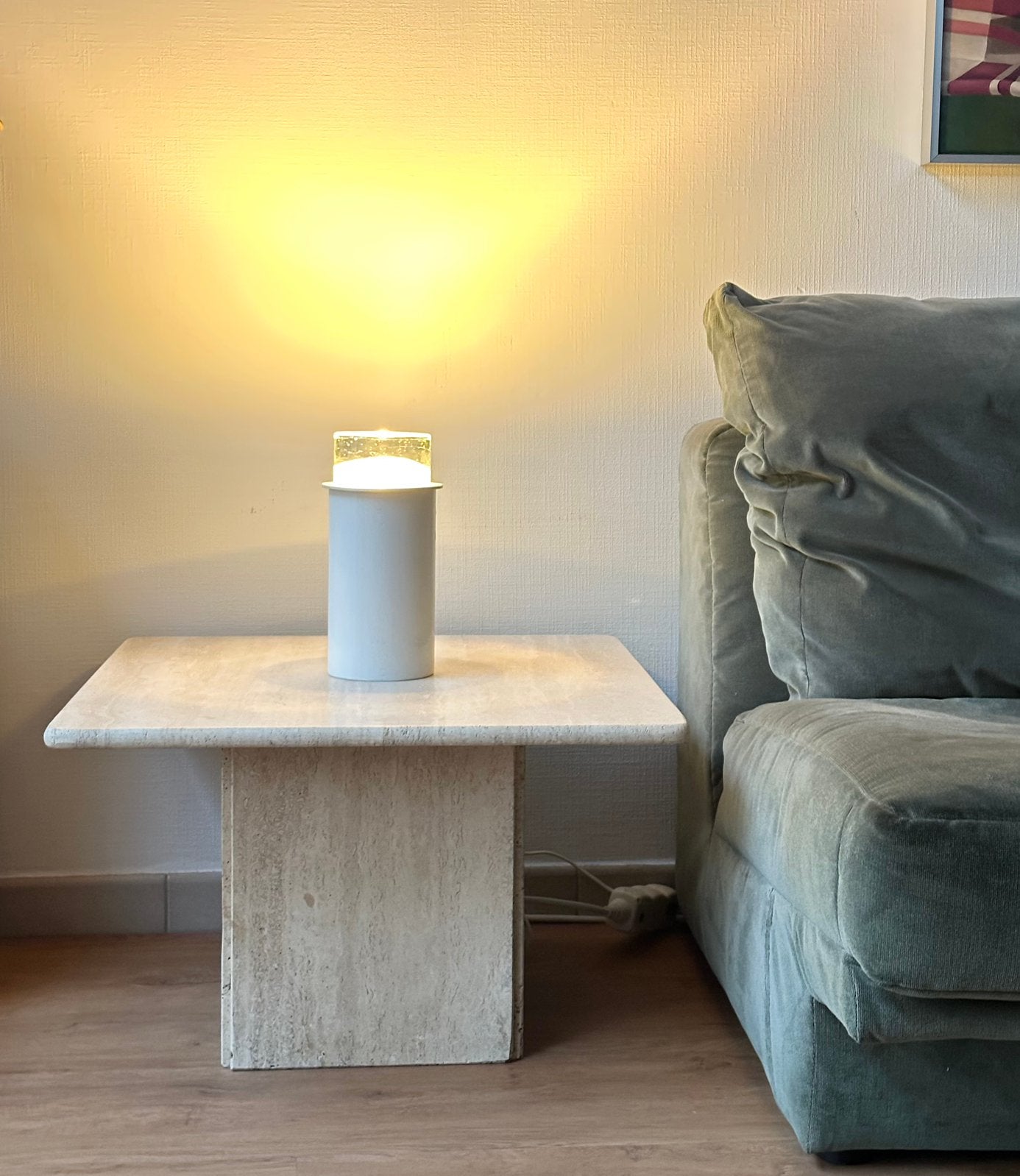 Vintage Raak tafellamp, Wit, Ophalen, Artemide, Design