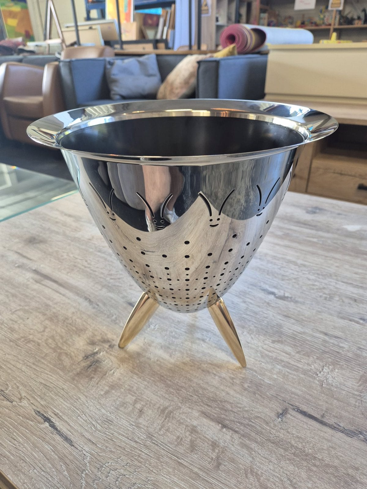 Alessi Max le Chinois Vaas/vergiet RVS / Kunststof., Ophalen of Verzenden, Zo goed als nieuw, Kunststof