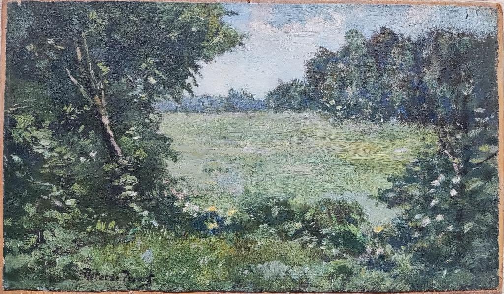 Pieter de Zwart (1880-1967) - Boerenlandschap, Ophalen of Verzenden