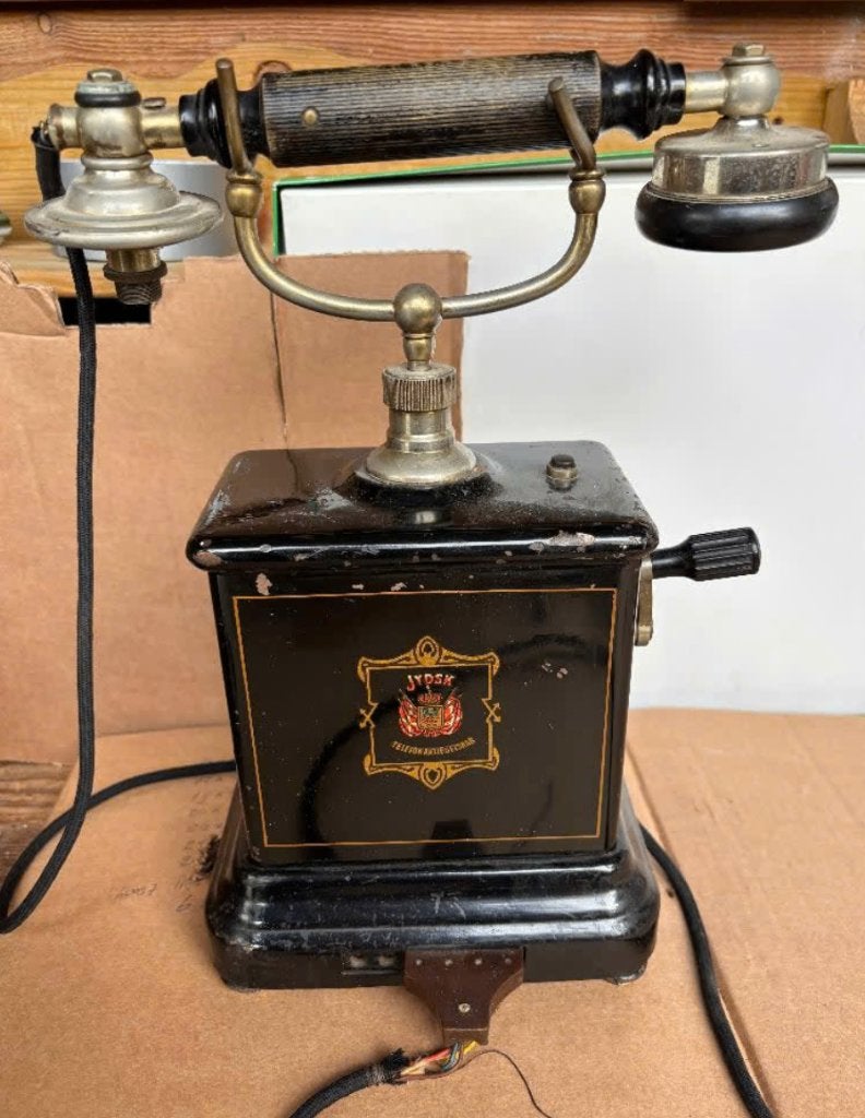 Antieke Magneto telefoon Jydsk Jutland  - (1905-1910), Ophalen of Verzenden