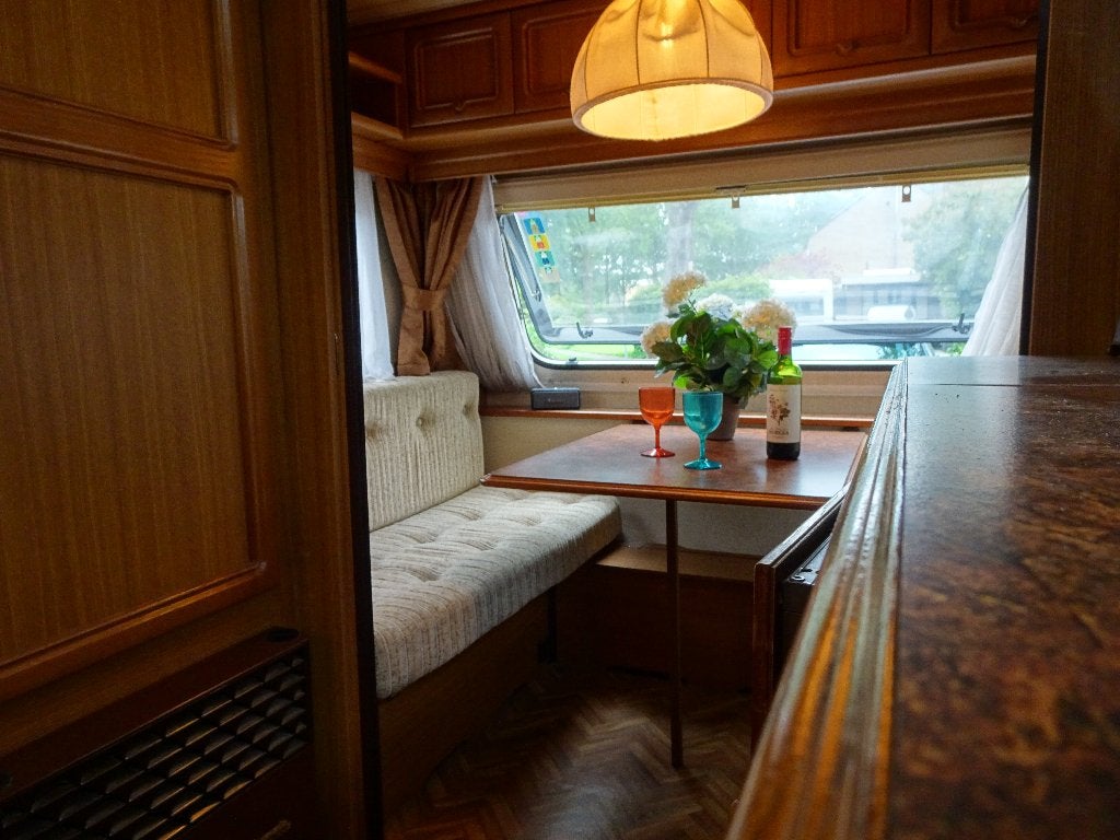 Hobby 420, Caravans en Kamperen, Standaardzit, Luifel, Hobby, Dwarsbed