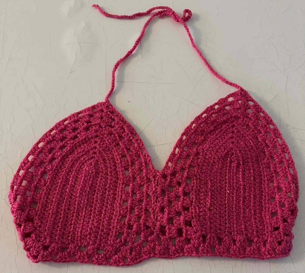 gebreide bikini, Ophalen, Nieuw, Roze, Bikini