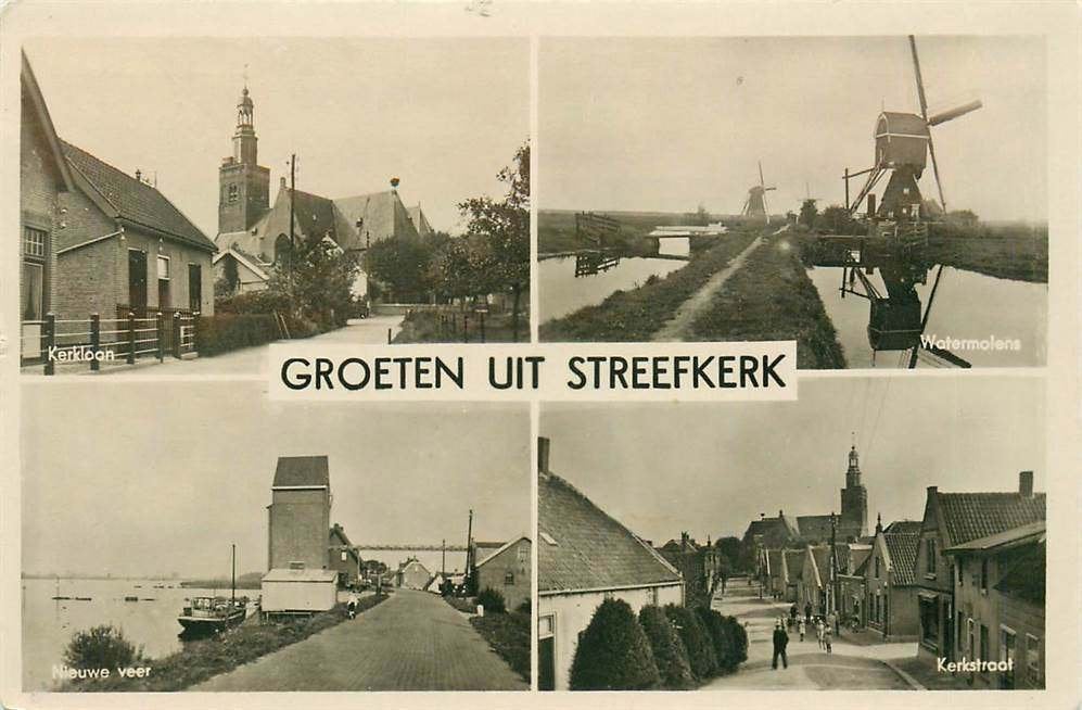 304-022-007 Streefkerk Groeten uit, Verzenden, Voor 1920, Zuid-Holland