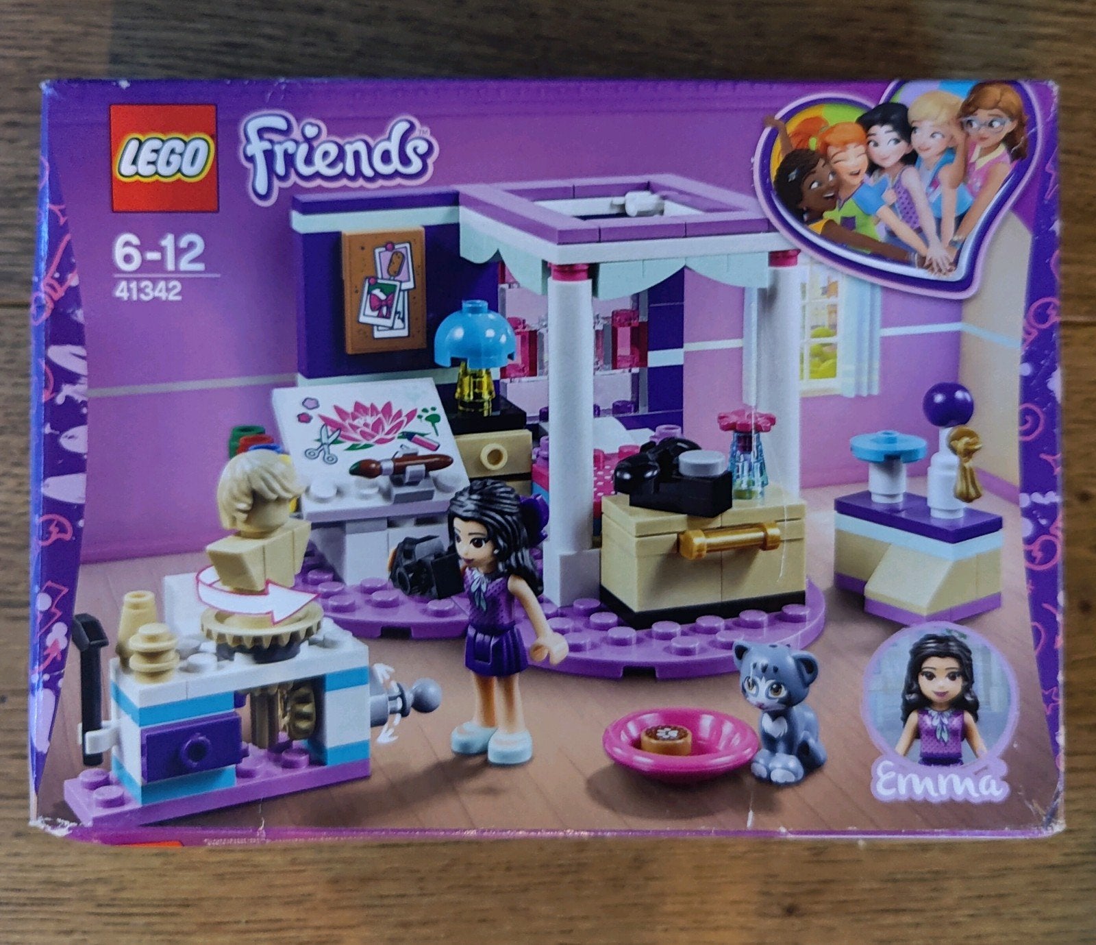 Lego Friends 41342 Emma's Slaapkamer, Lego, Nieuw, Friends, Ophalen of Verzenden