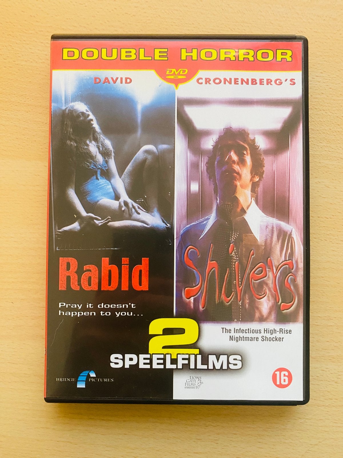 DVD: Rabid / Shivers (David Cronenberg), Vanaf 16 jaar, Nederlands, Ophalen of Verzenden, Thriller
