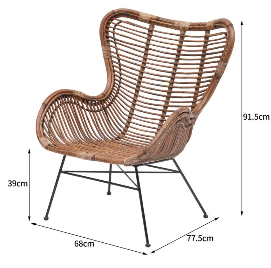 Nordlys JAKARTA fauteuil, Ophalen, Scandinavisch design, 75 tot 100 cm, Zo goed als nieuw