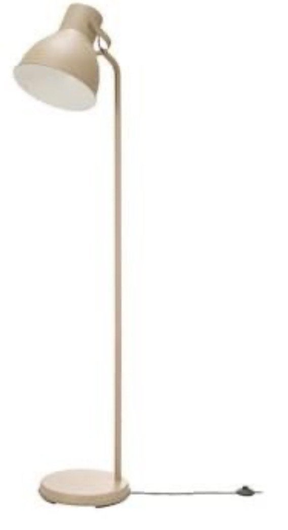 IKEA Hektar Vloerlamp - Beige, Ophalen, E27 (groot), Zo goed als nieuw, Metaal