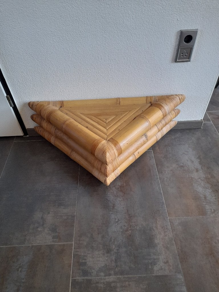 TE KOOP Bamboe tafeltje, Ophalen, Hout, Gebruikt, Meerkleurig