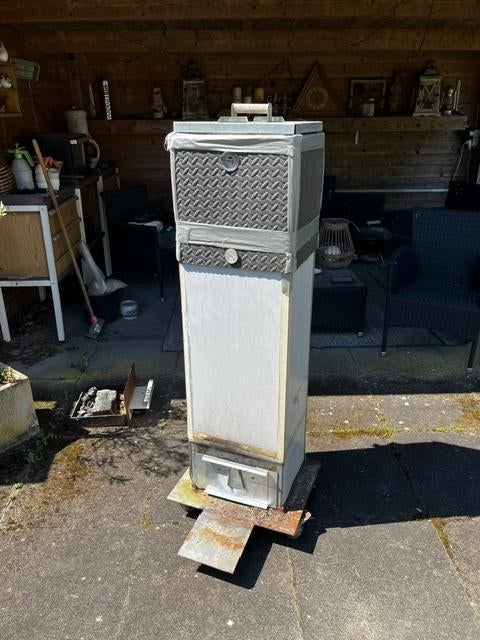 Rook kast RVS/Aluminum 125x35x30cm, Ophalen, Gebruikt, Onbekend