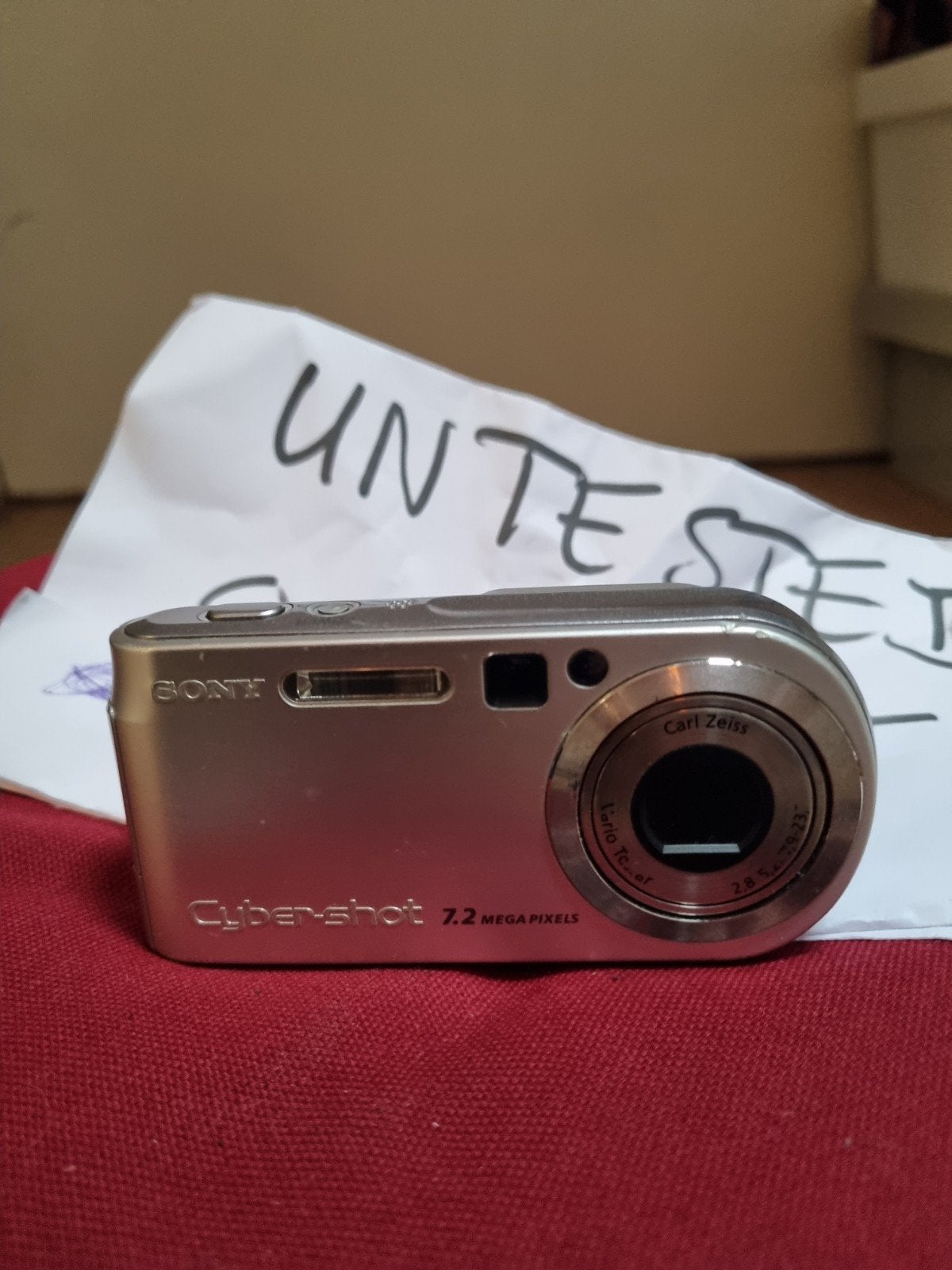 Sony Cybershot 7.2 MP camera - ongetest, zonder adapter, Ophalen of Verzenden