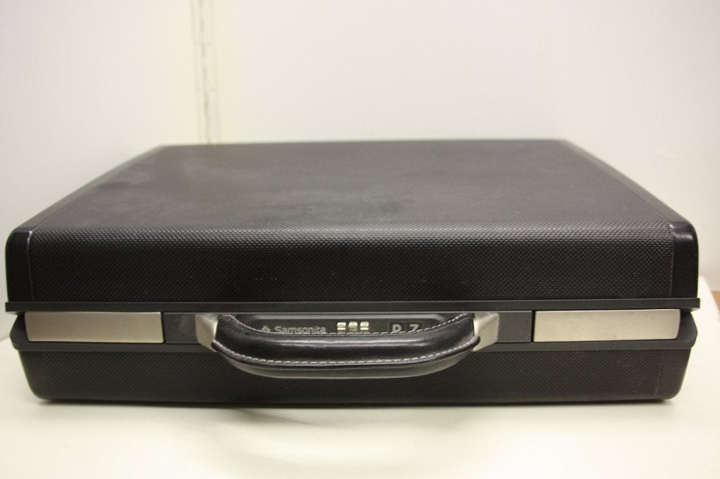 Samsonite Attachékoffer zwart hard case met cijferslot., Sieraden, Tassen en Uiterlijk, Hard kunststof, Slot, Minder dan 50 cm