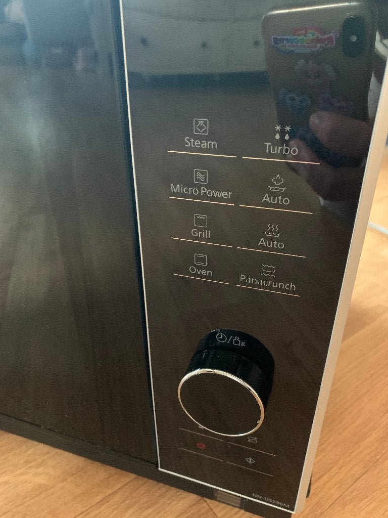 Veelzijdige Panasonic 4-in-1 combi-oven mét stoomoven, Witgoed en Apparatuur, Ovens, Ophalen, Minder dan 45 cm, Combi-oven, Draaiplateau